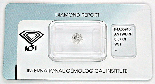 Foto 1 - Diamant, Top Gutachten IGI!, Brillant 0,57ct VS1, D5563