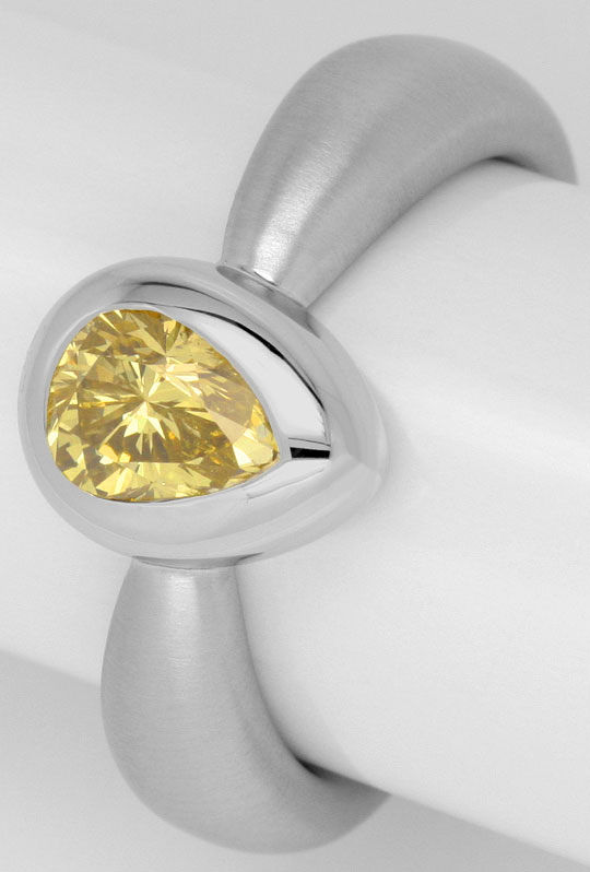 Foto 3 - Diamantring 0,92 Fancy Brownish Yellow HRD 18K Weißgold, R2443